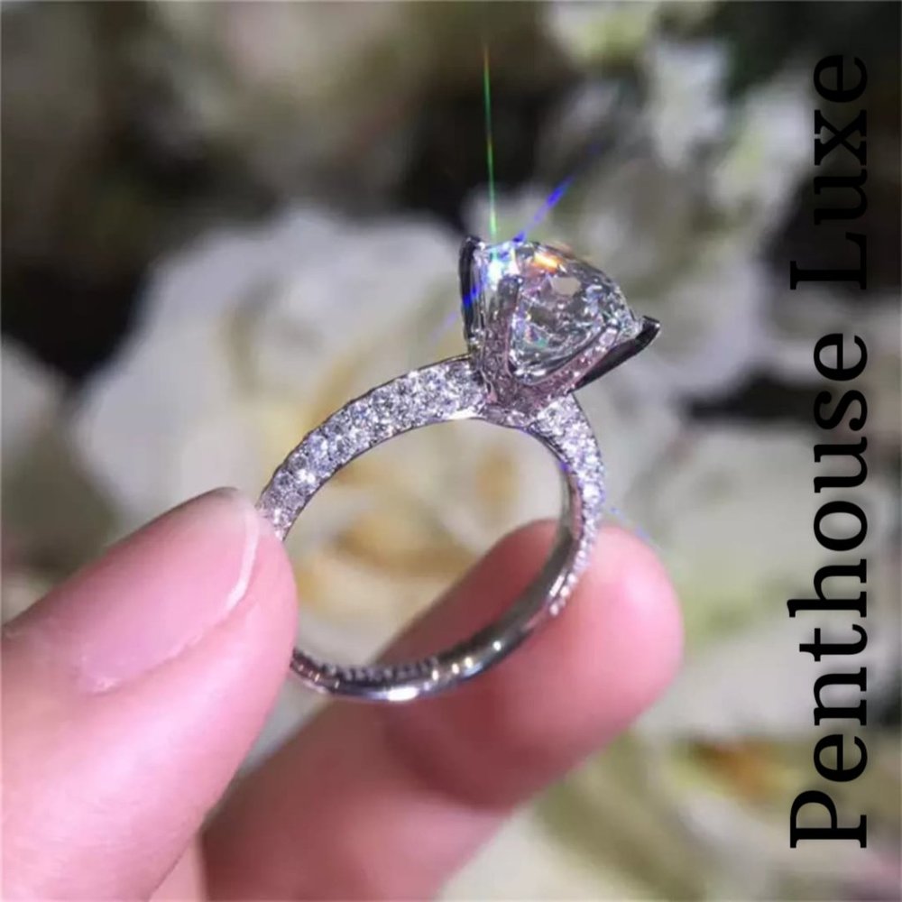 FINAL RESTOCK!! 6 Prong Round Diamond Cut Solitaire Ring - Picture 2 of 5